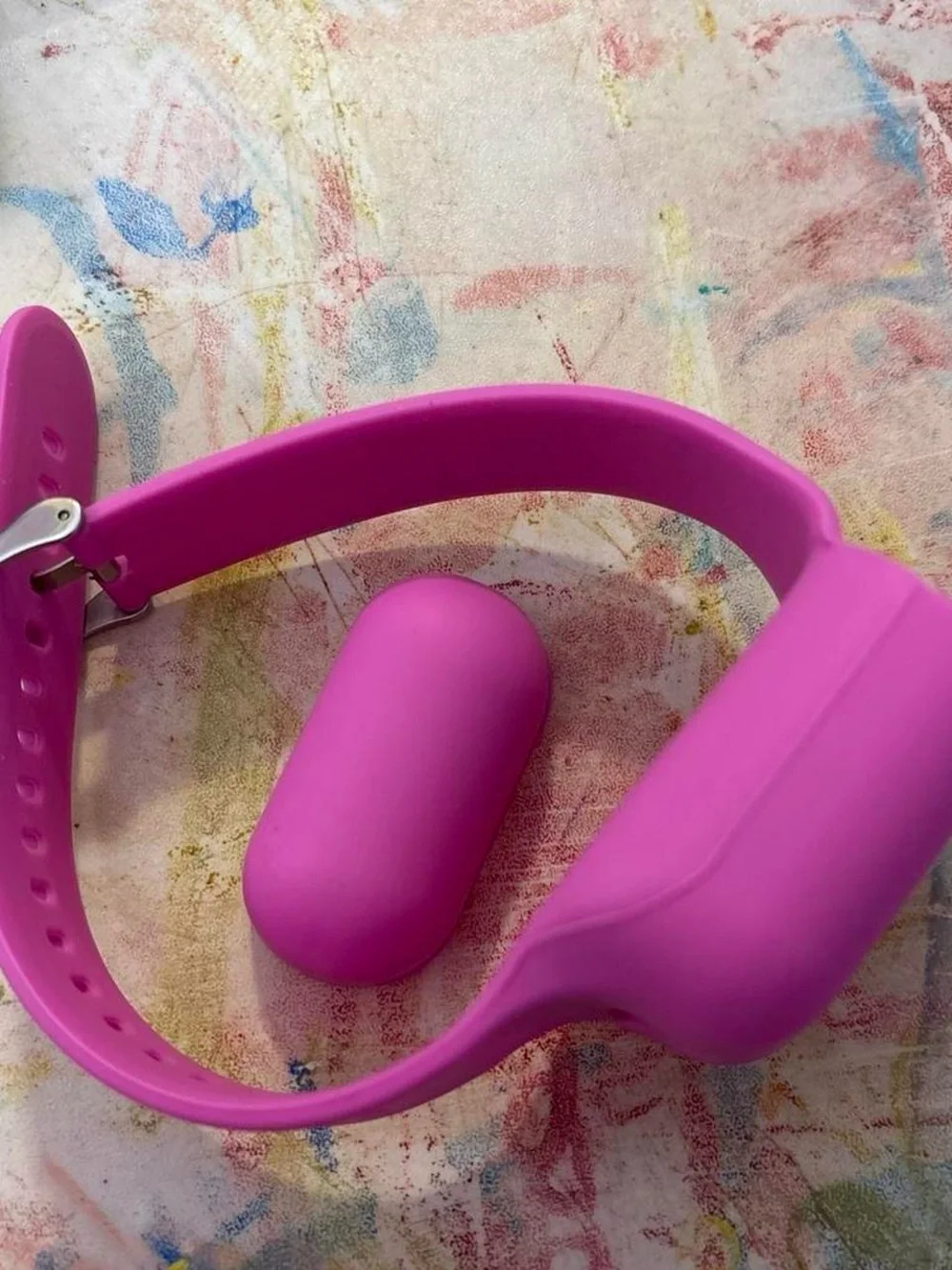 Pink Silicone AirPod Case wristband (fits AirPod Gens 1 & 2)